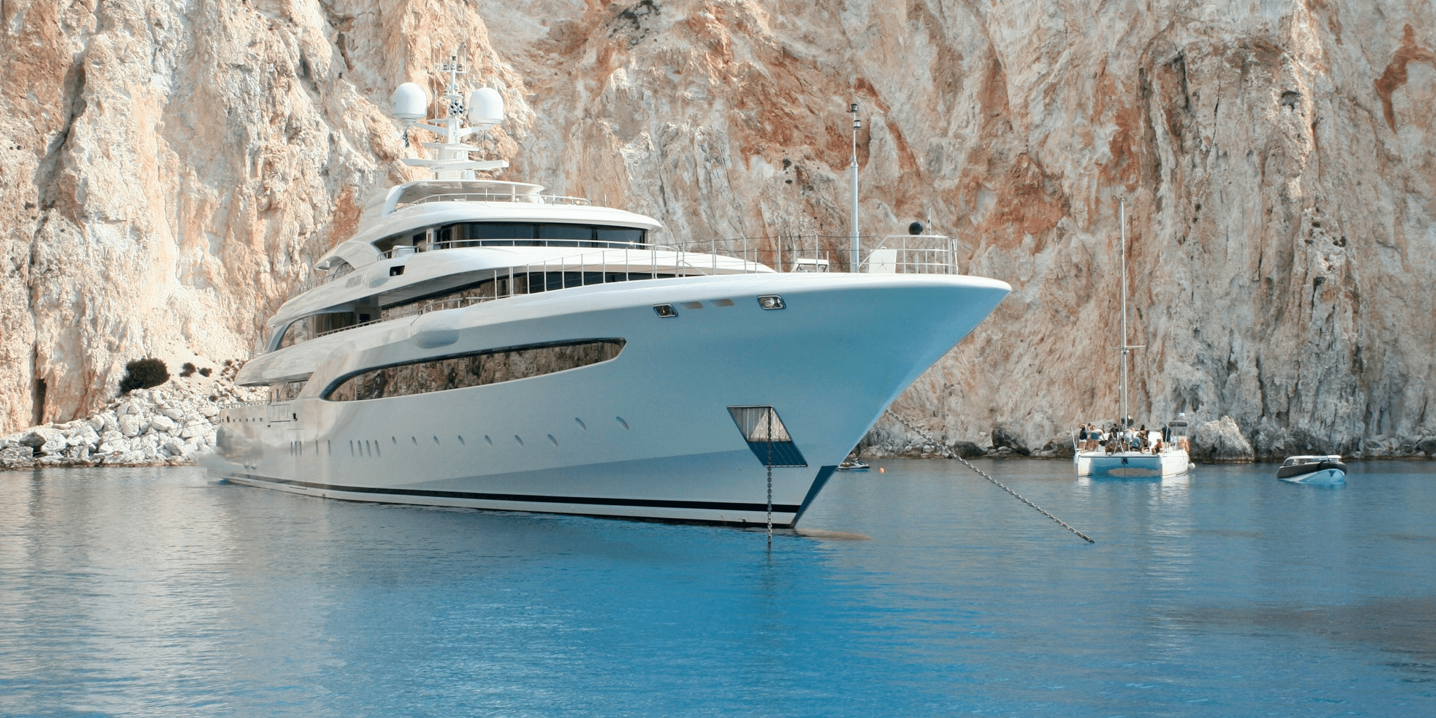 Yacht on the sea
